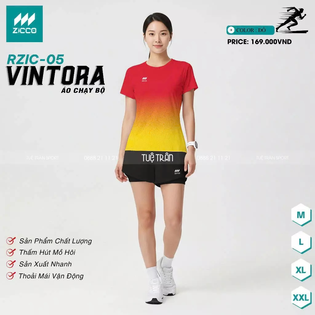Áo chạy bộ Nữ - Zicco Vintora